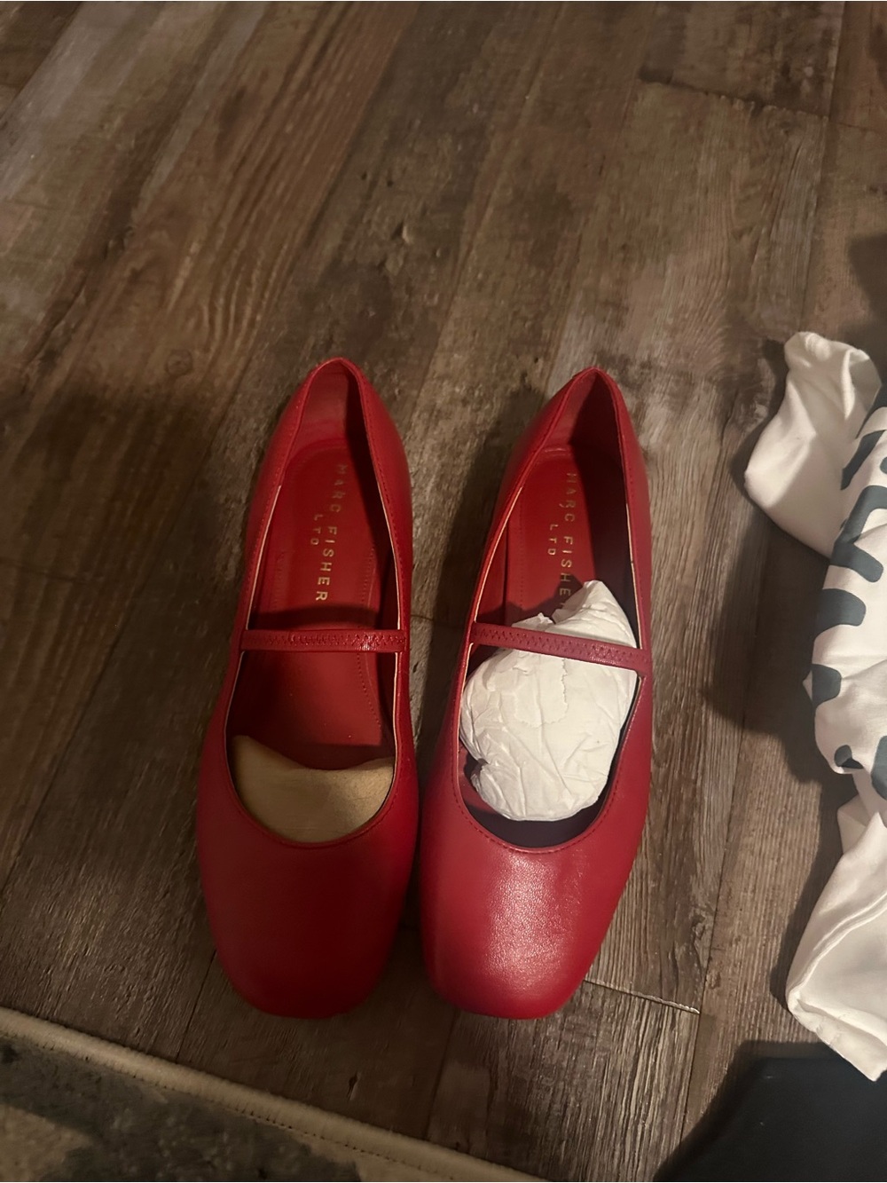 Marc fisher Red Mary Jane Ballet Flats